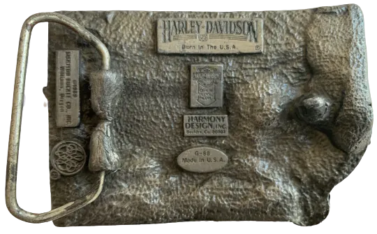 Harley Davidson Eagle Wing Engine Belt Buckle