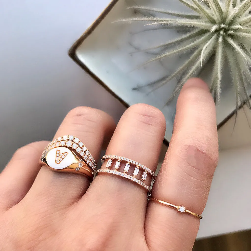Heirloom Baguette Pillars Halfway Band