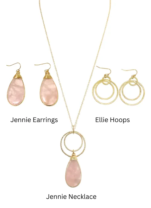 Jennie Rose Quartz Necklace
