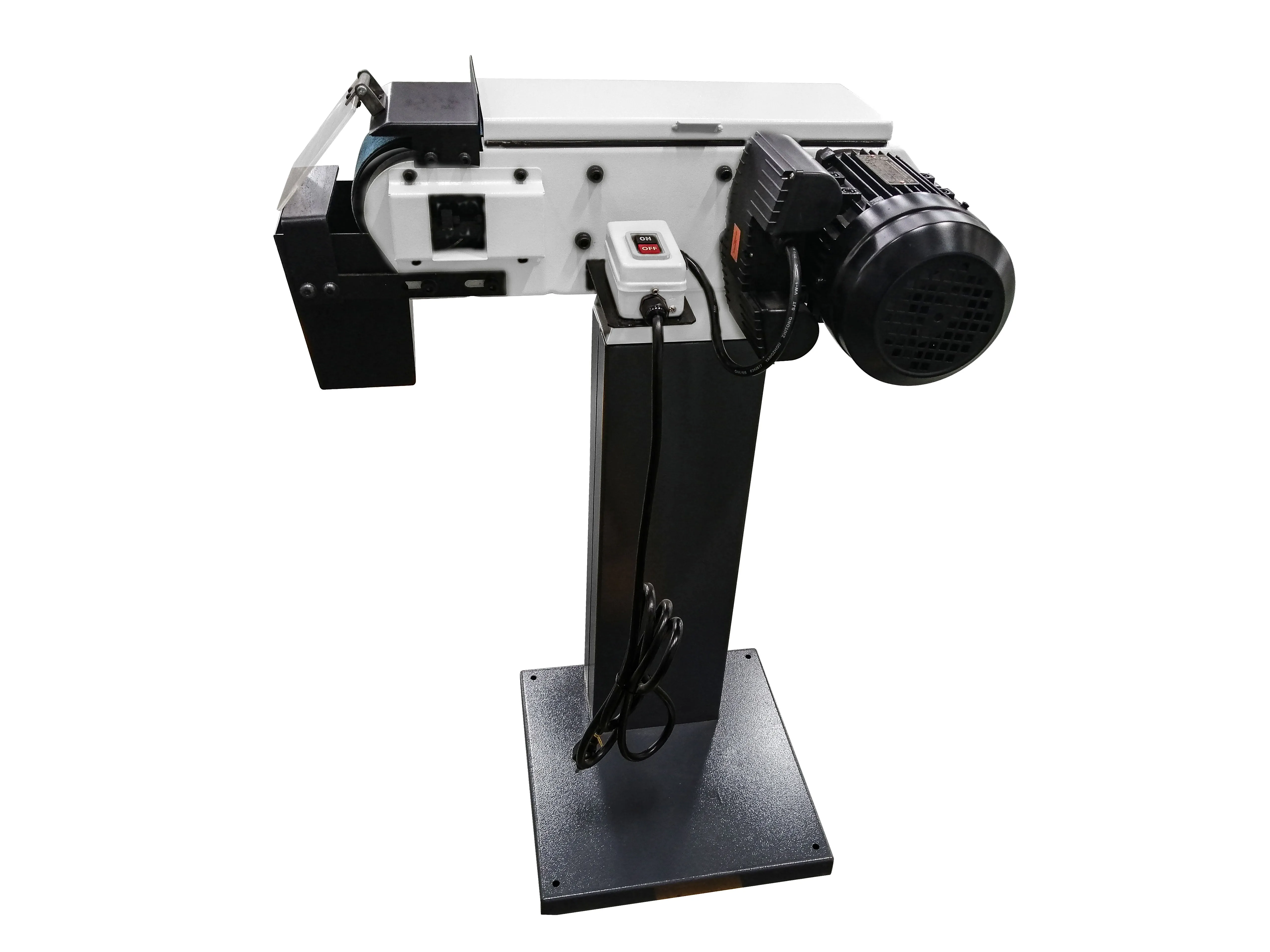 Kaka Industrial BG-4 Belt Grinder, 4 x 48 in Belt Sande, Wheel Metal Belt Grinder/Sander, Sander with Cast Iron Base, High Speed Belt Grinder 110V-60HZ-1PH