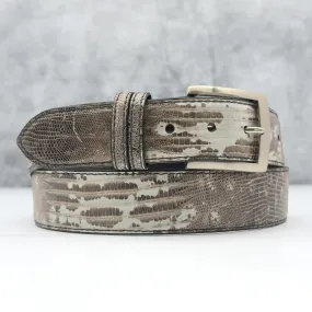 Lizard Belt: Marked Black White