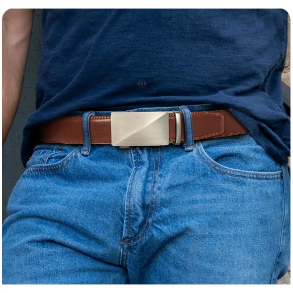 Luxuriöser Leder-Riemen für Herren Geschmack und Komfort