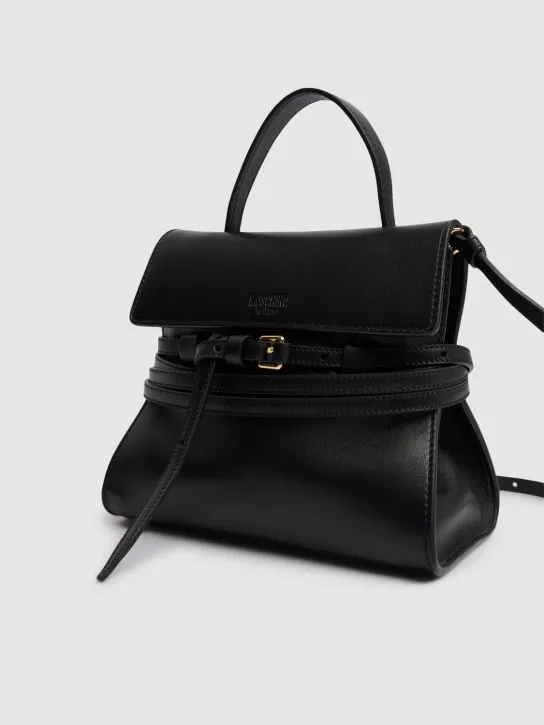 Moschino   Mini Tie Me nappa top handle bag 