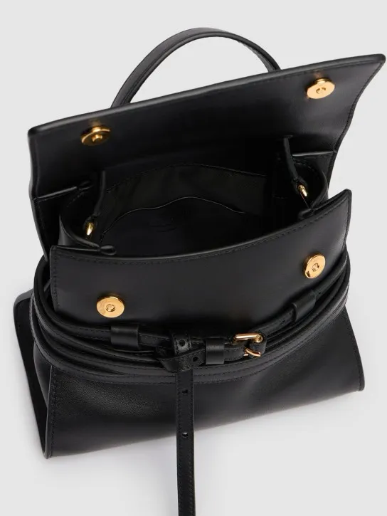 Moschino   Mini Tie Me nappa top handle bag 