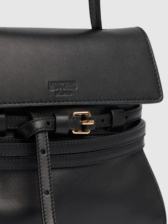 Moschino   Mini Tie Me nappa top handle bag 