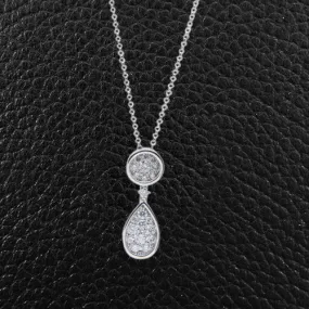 Multi-Diamond Drop Pendant