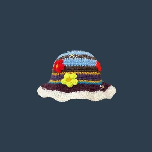 New Crochet Korean Handmade Bucket Hat - Sexikinis Swim