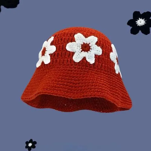 New Crochet Korean Handmade Bucket Hat - Sexikinis Swim
