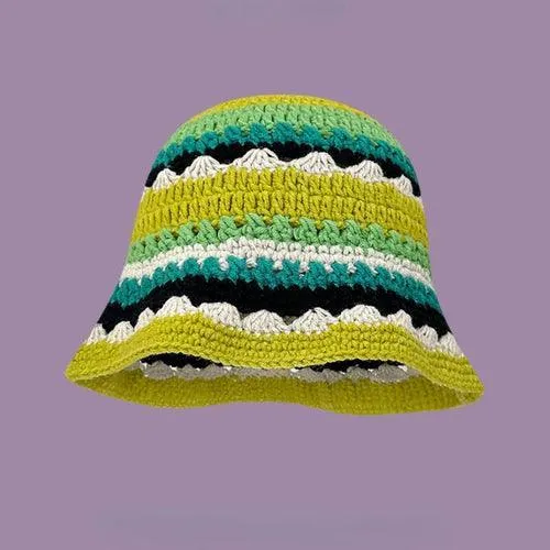 New Crochet Korean Handmade Bucket Hat - Sexikinis Swim