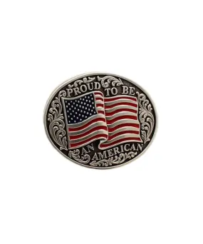 Nocona American Flag Buckle
