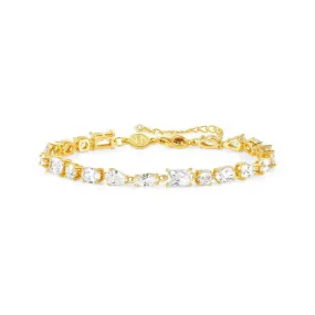 Nomination Colour Wave Bracelet, Cubic Zirconia, 24K Gold