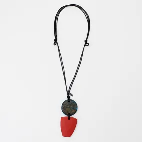 Orange and Blue Faye Pendant