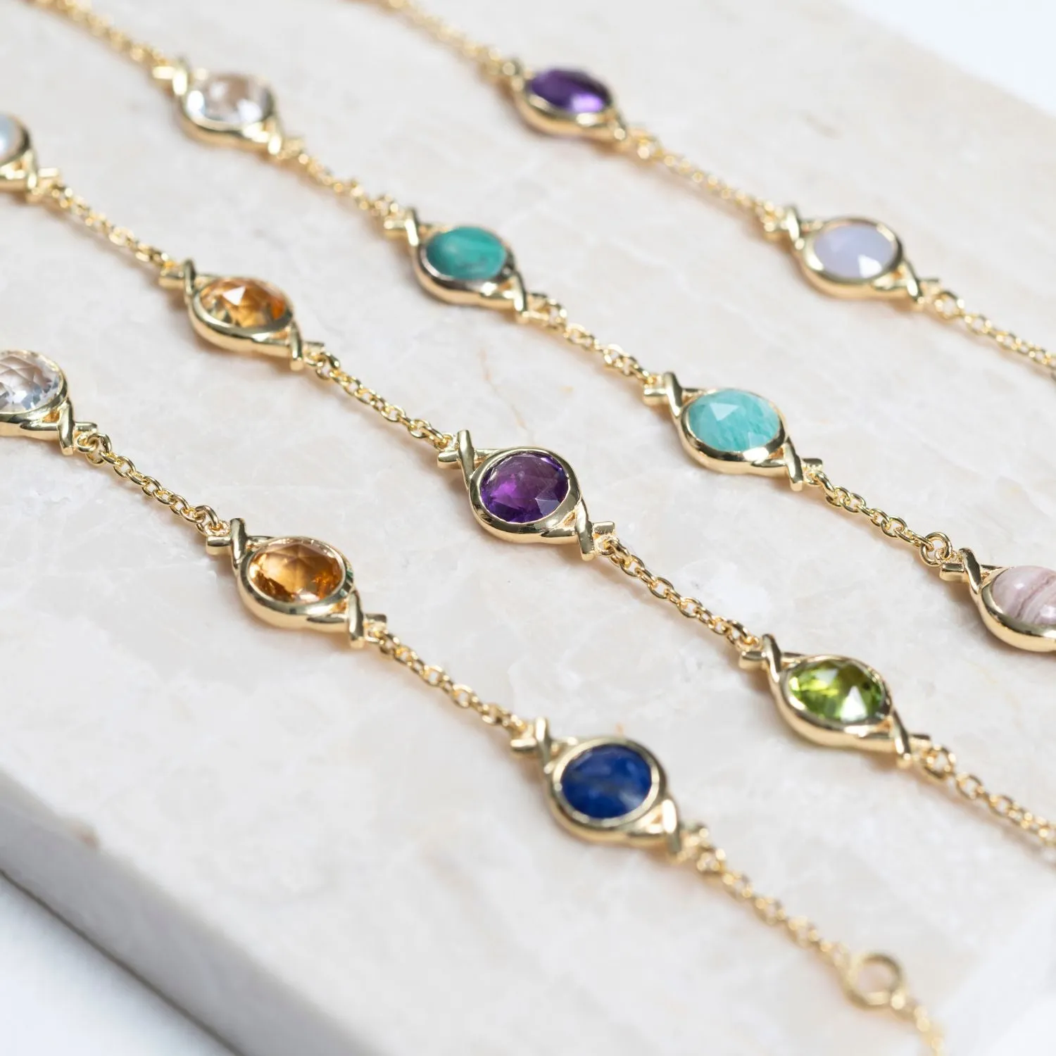 Palma Power Up Gemstone & Gold Vermeil Bracelet