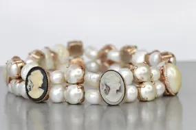 PEARL CAMEO BRACELET