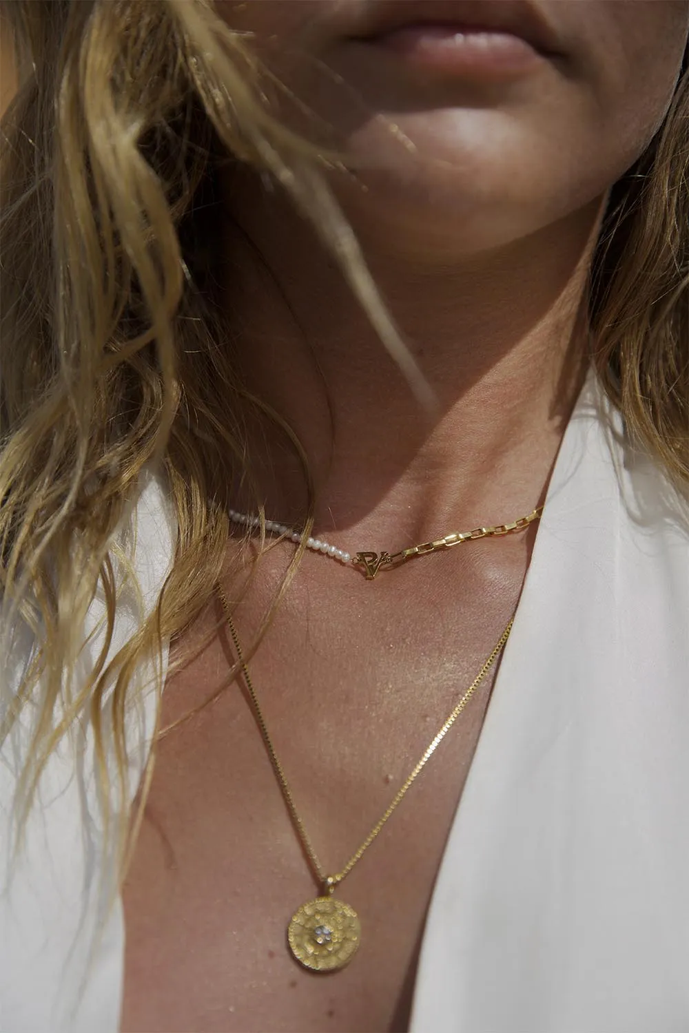Pearl Necklace 14K Gold Plated