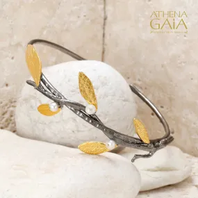 Pearl Olive Branch Bracelet