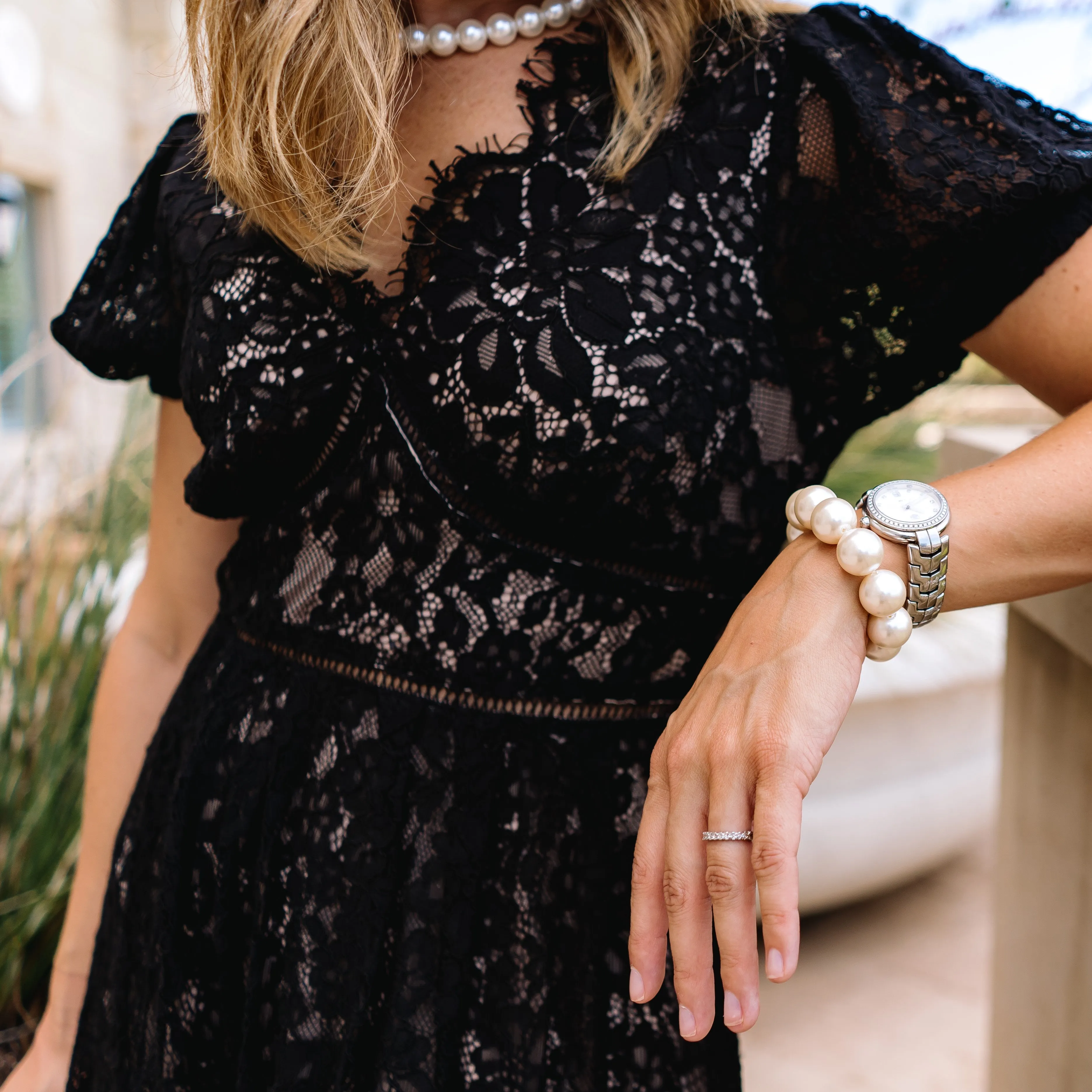 Posh Pearl Beads Bracelet
