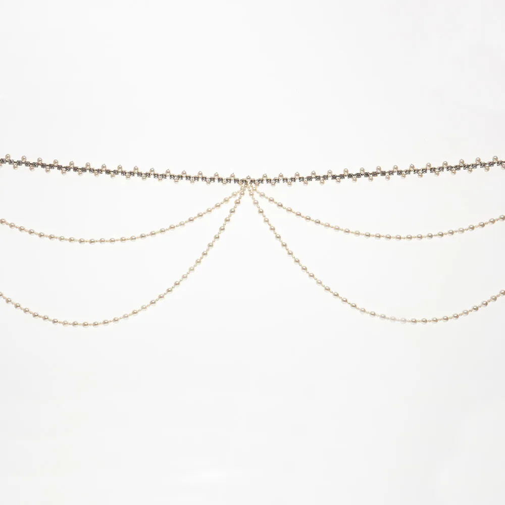 Primavera Bridal Belt with Ribbon Ties