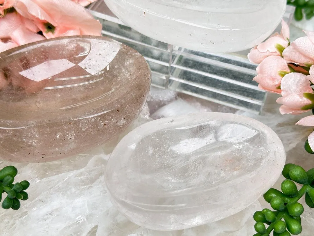 Quartz & Smoky Quartz Ring Dishes