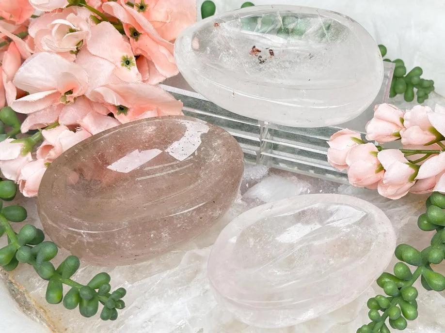 Quartz & Smoky Quartz Ring Dishes