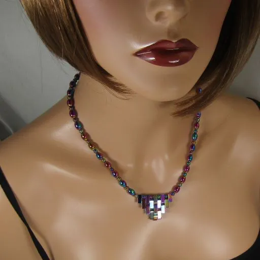 Rainbow Gemstone Designer Jewelry Set