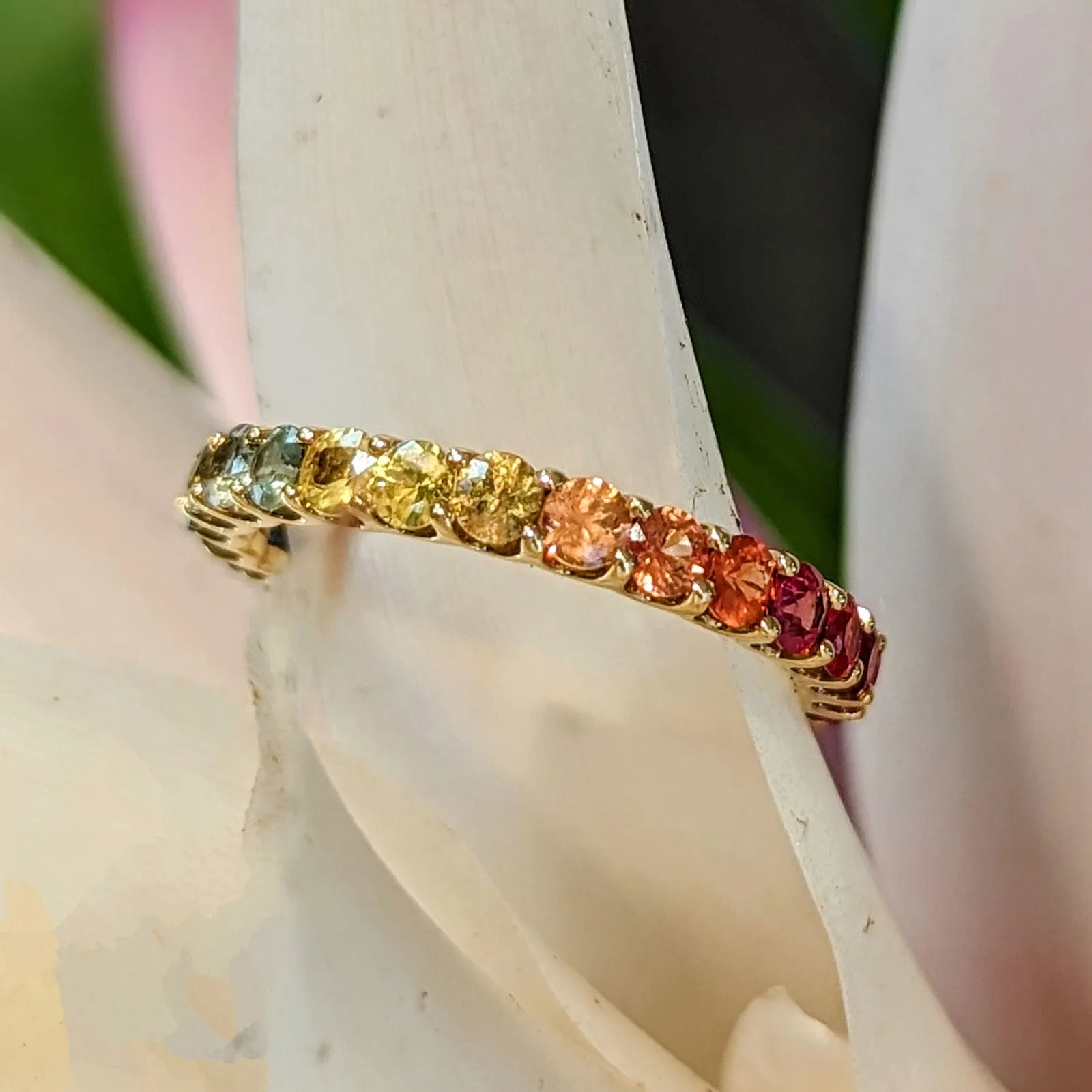 Rainbow Sapphire Ring