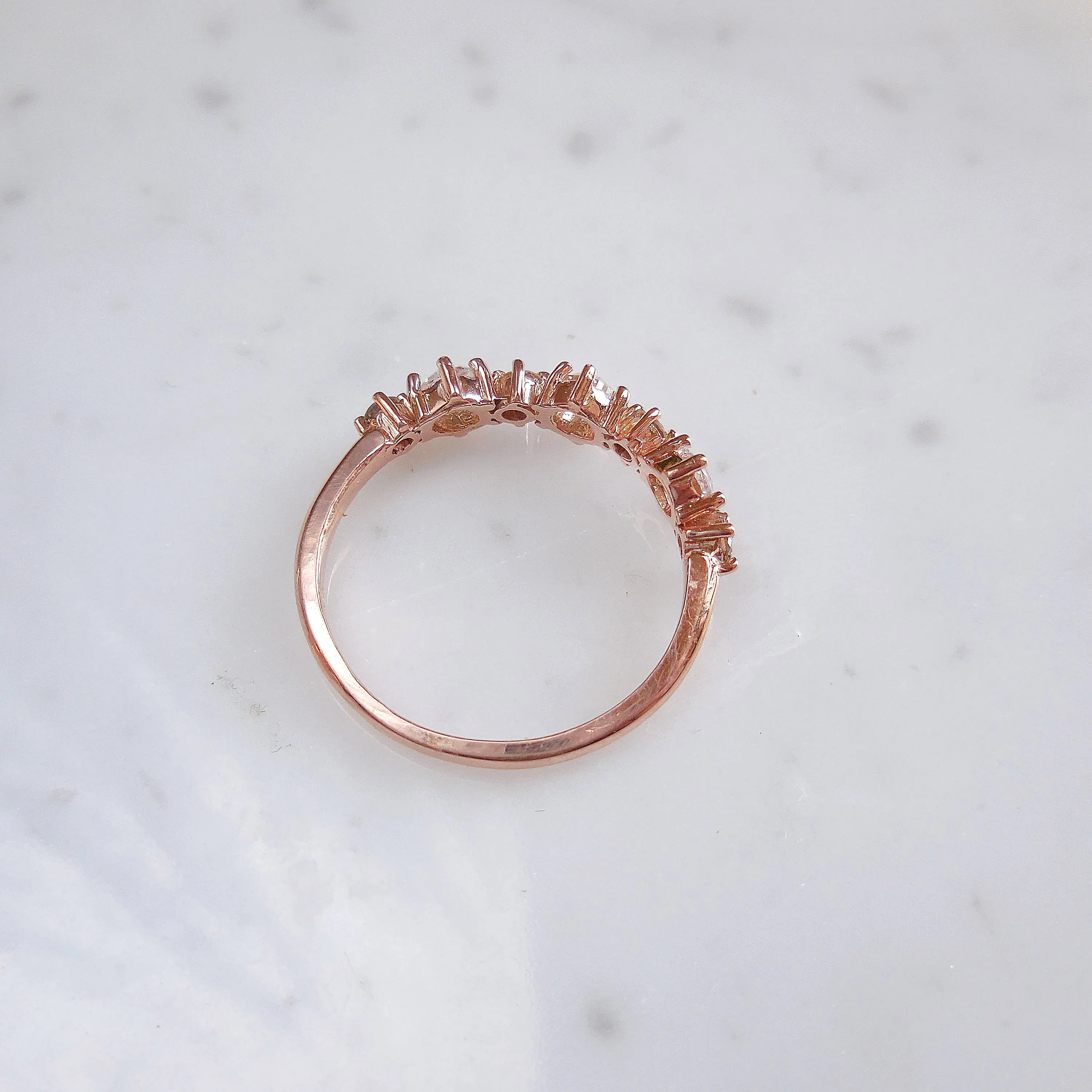 Rose Cut Diamond Band - Women's Diamond Wedding Band