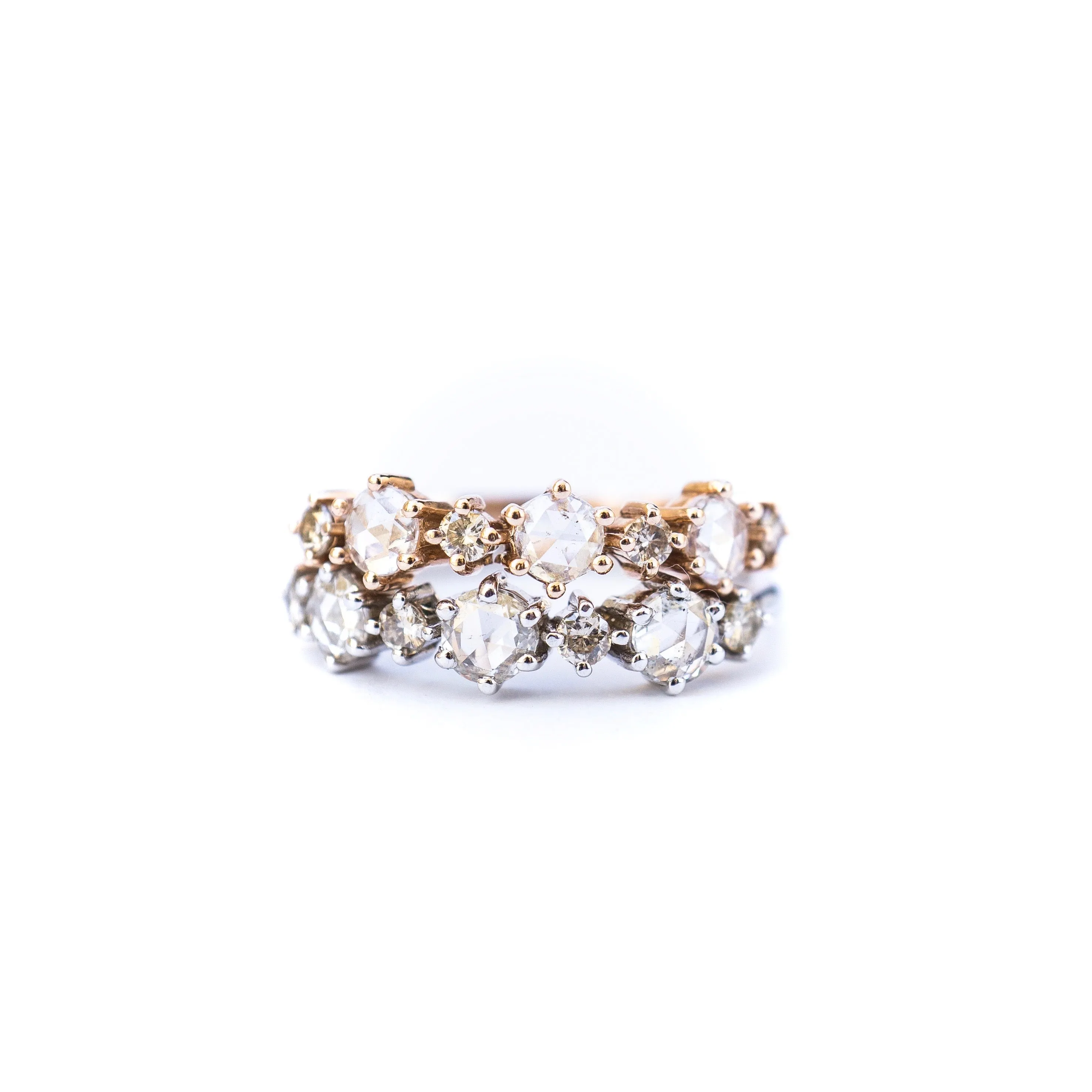 Rose Cut Diamond Band - Women's Diamond Wedding Band