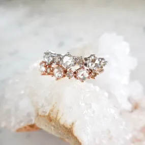 Rose Cut Diamond Band - Women's Diamond Wedding Band