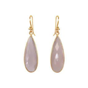 Rose Quartz Teardrops