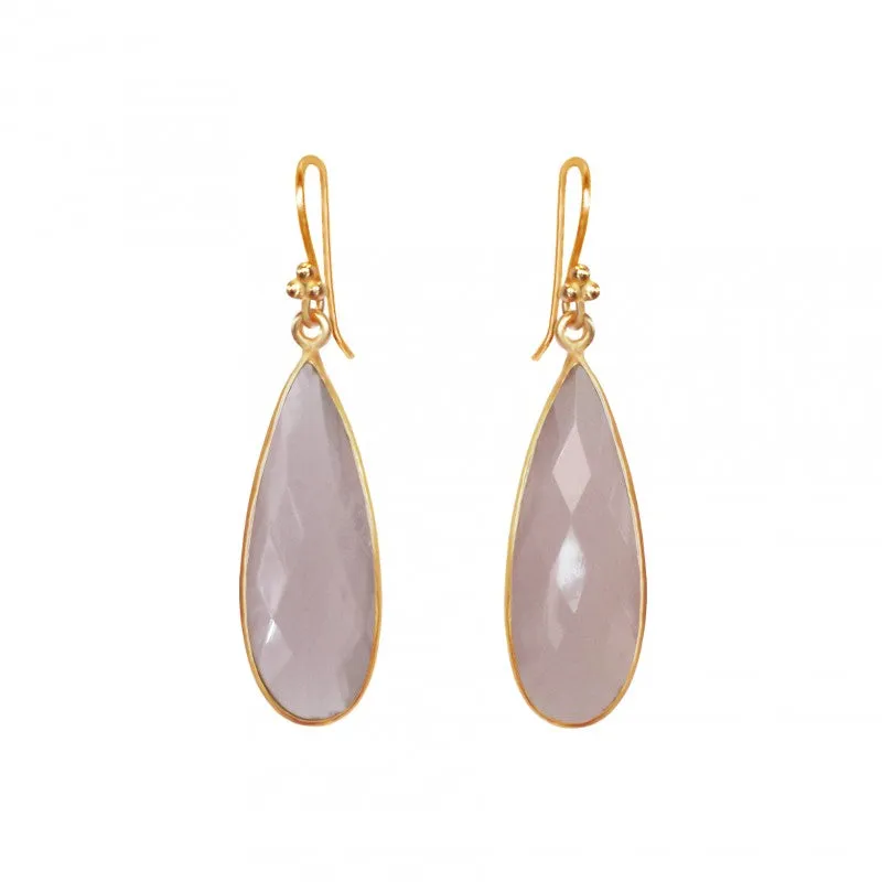 Rose Quartz Teardrops