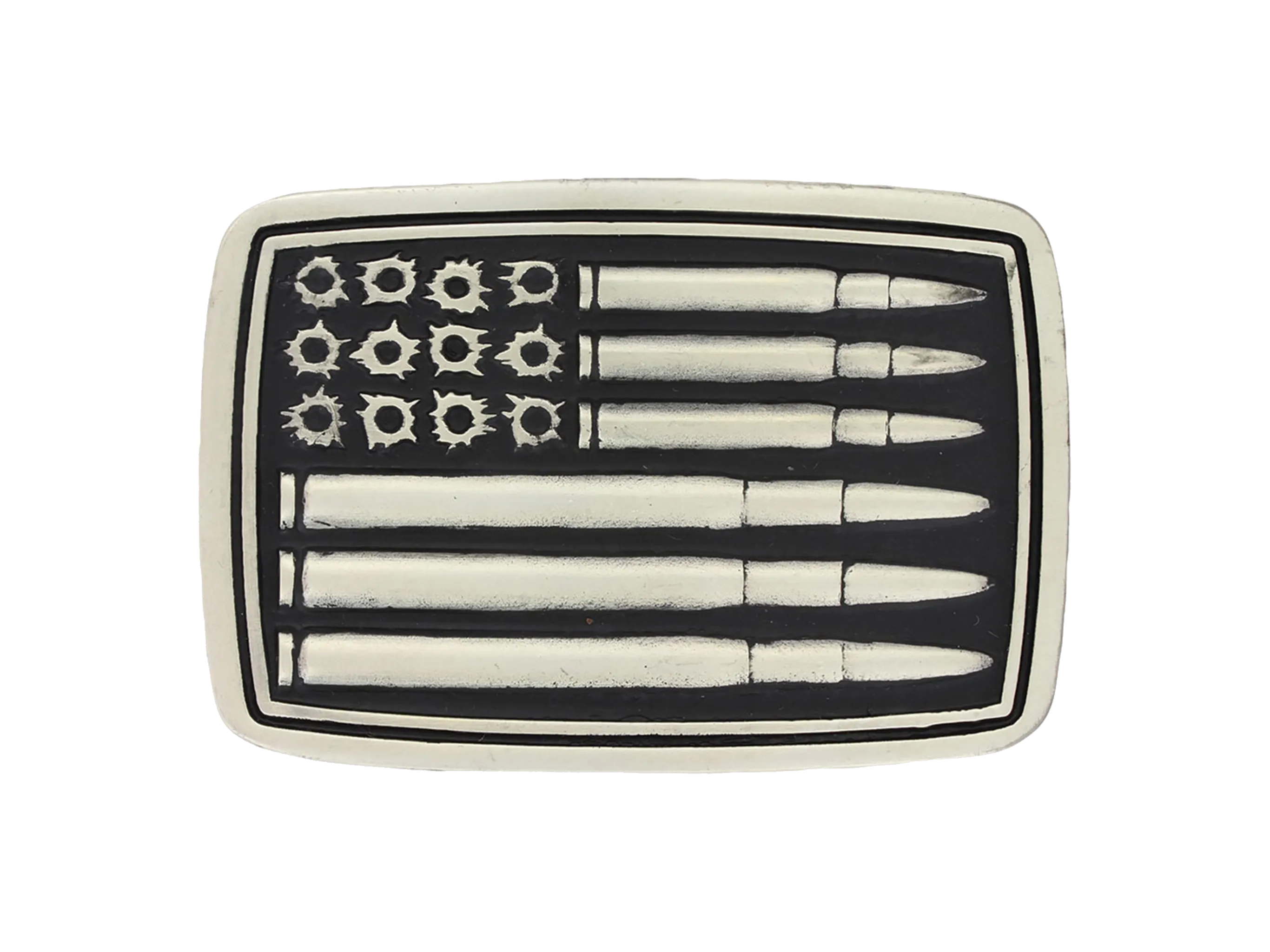 Silver Bullets Flag Buckle