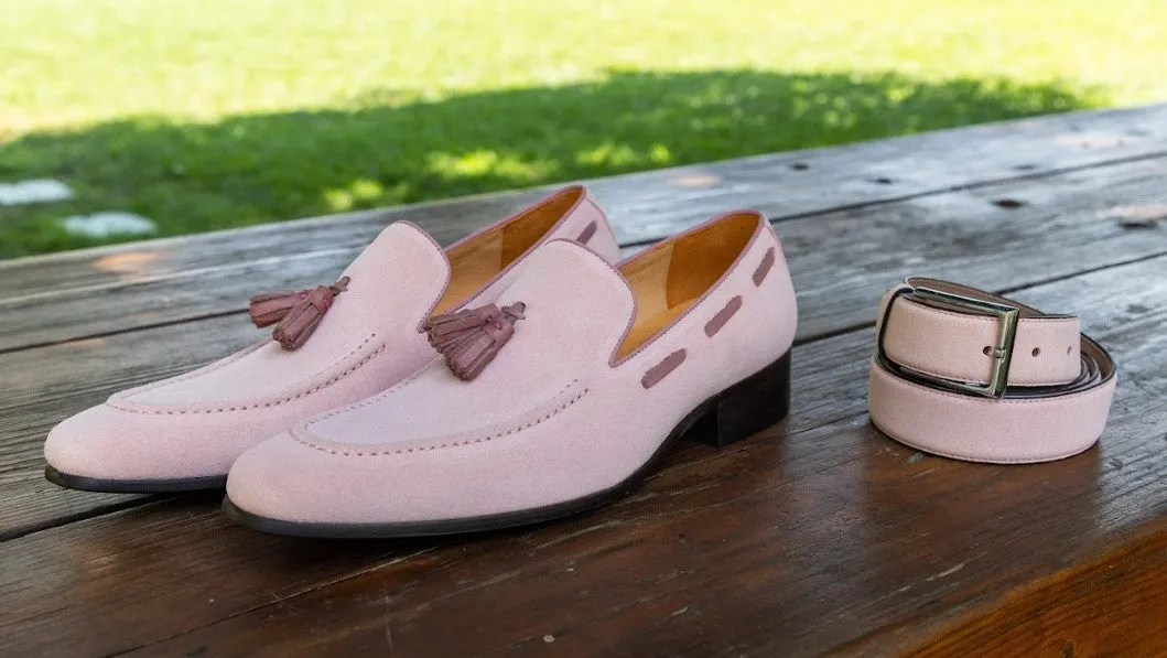 Suede Belt Salmon