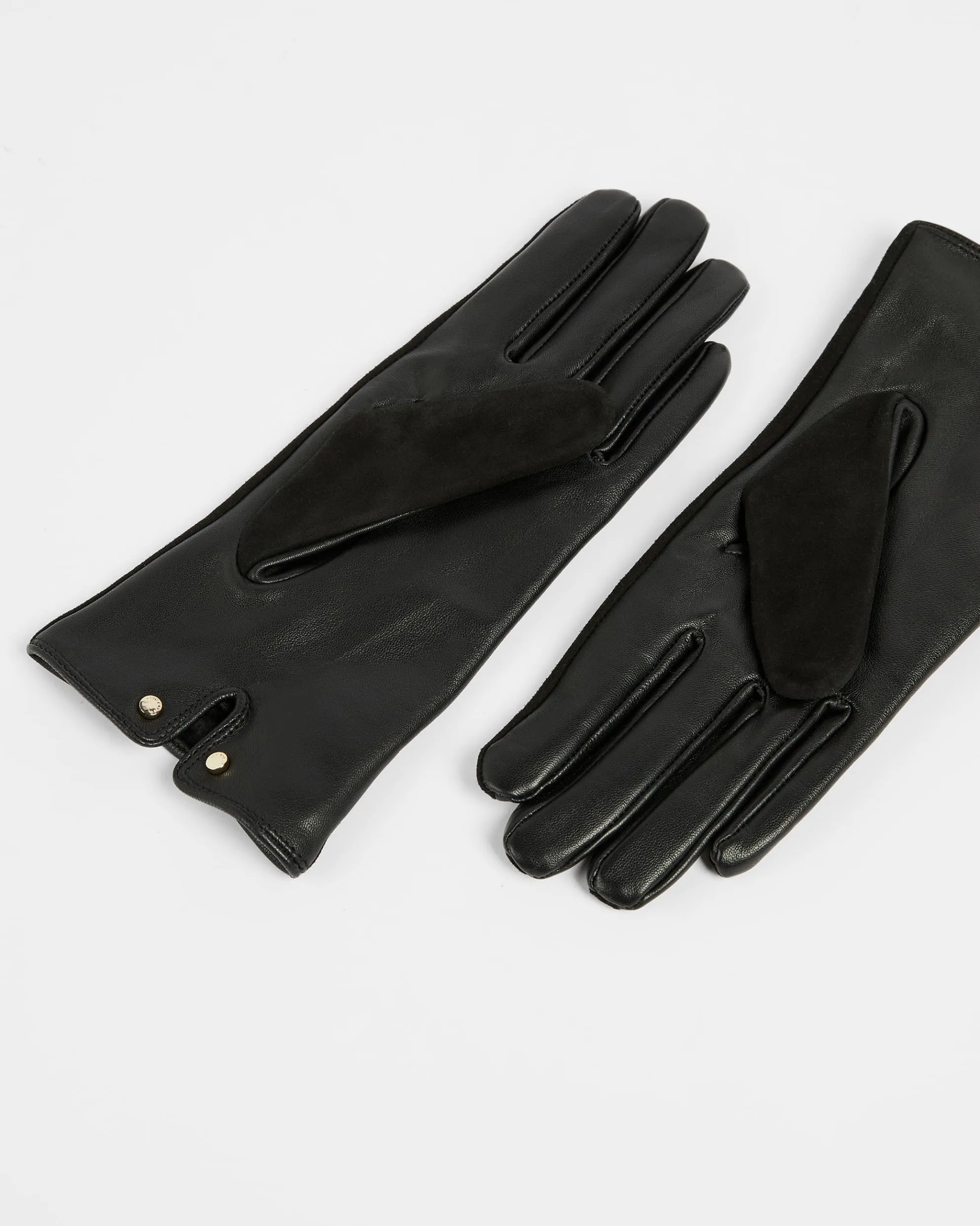 Ted Baker Arlett Suede Whipstitch Detail Glove | Black
