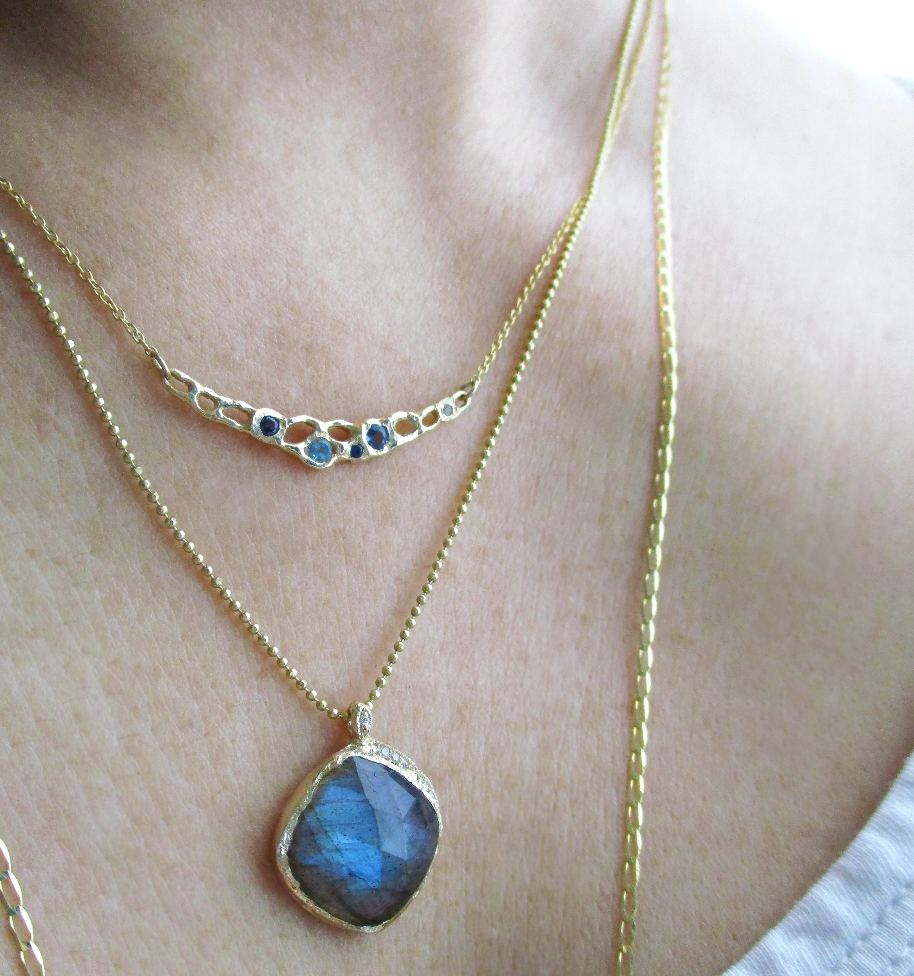 Tide Pool Blue Necklace