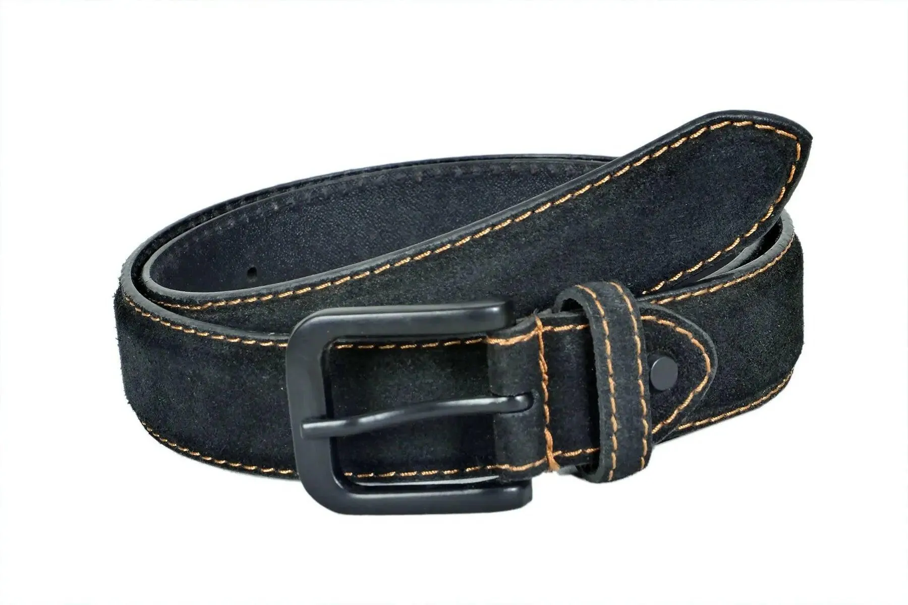 TLP Leather Belt for Men Colour - Black (SKU BELT-10024)