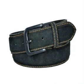 TLP Leather Belt for Men Colour - Black (SKU BELT-10024)