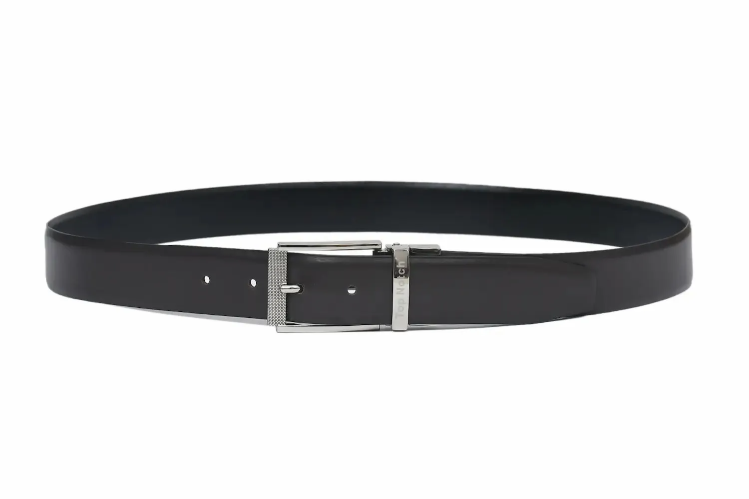 Top Notch Leather Belt for Men Colour - Black / Brown Reversible Italian Belt (SKU TP0064)