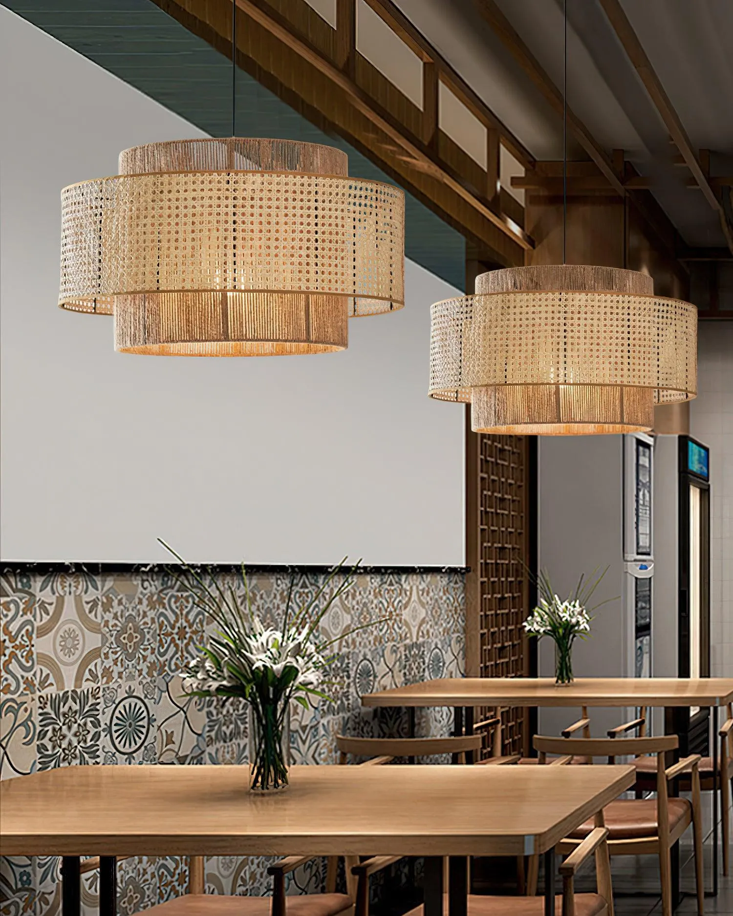 Triela Rattan Weaving Pendant Lamp