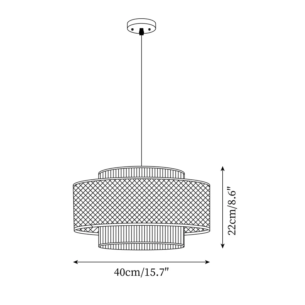 Triela Rattan Weaving Pendant Lamp