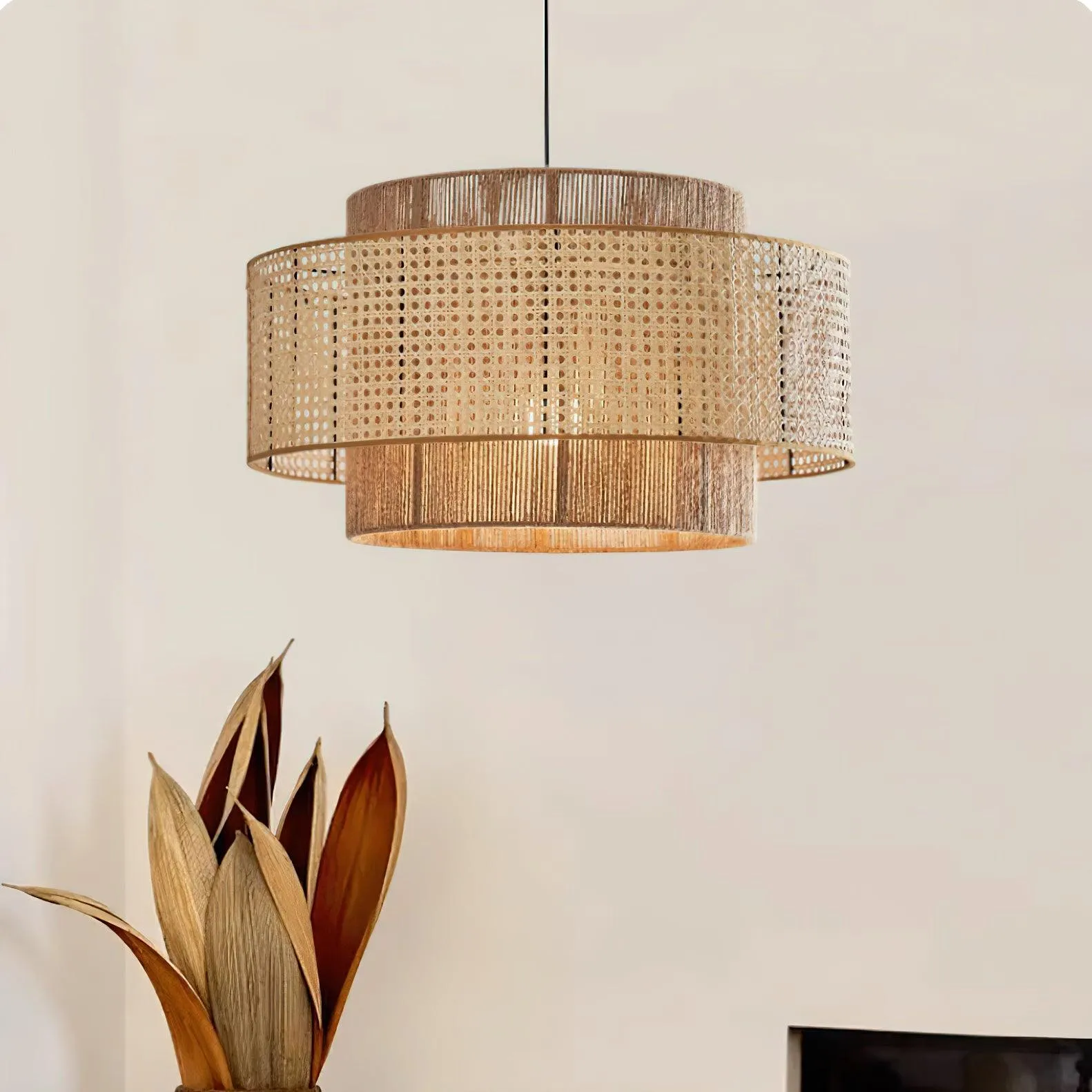 Triela Rattan Weaving Pendant Lamp