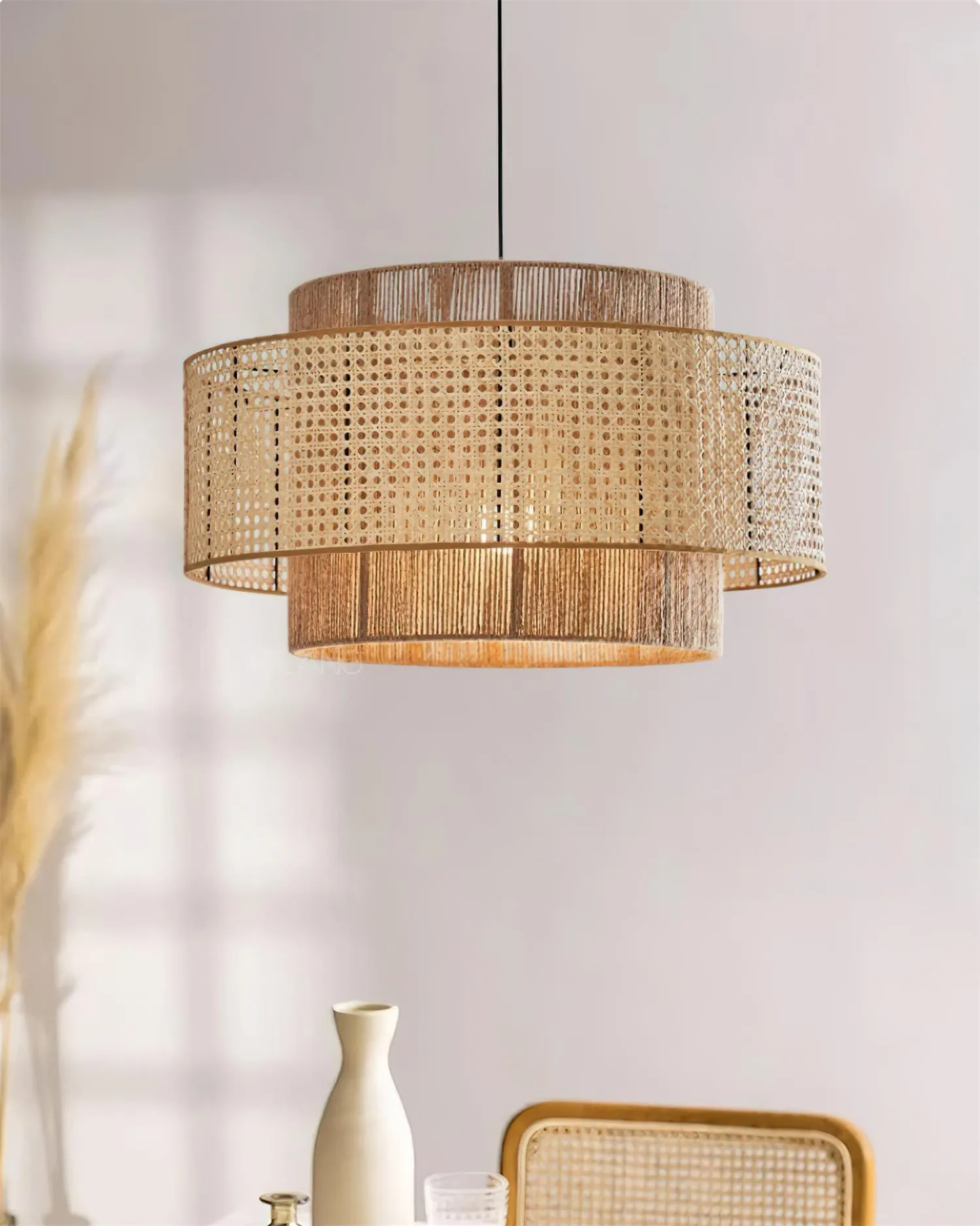 Triela Rattan Weaving Pendant Lamp