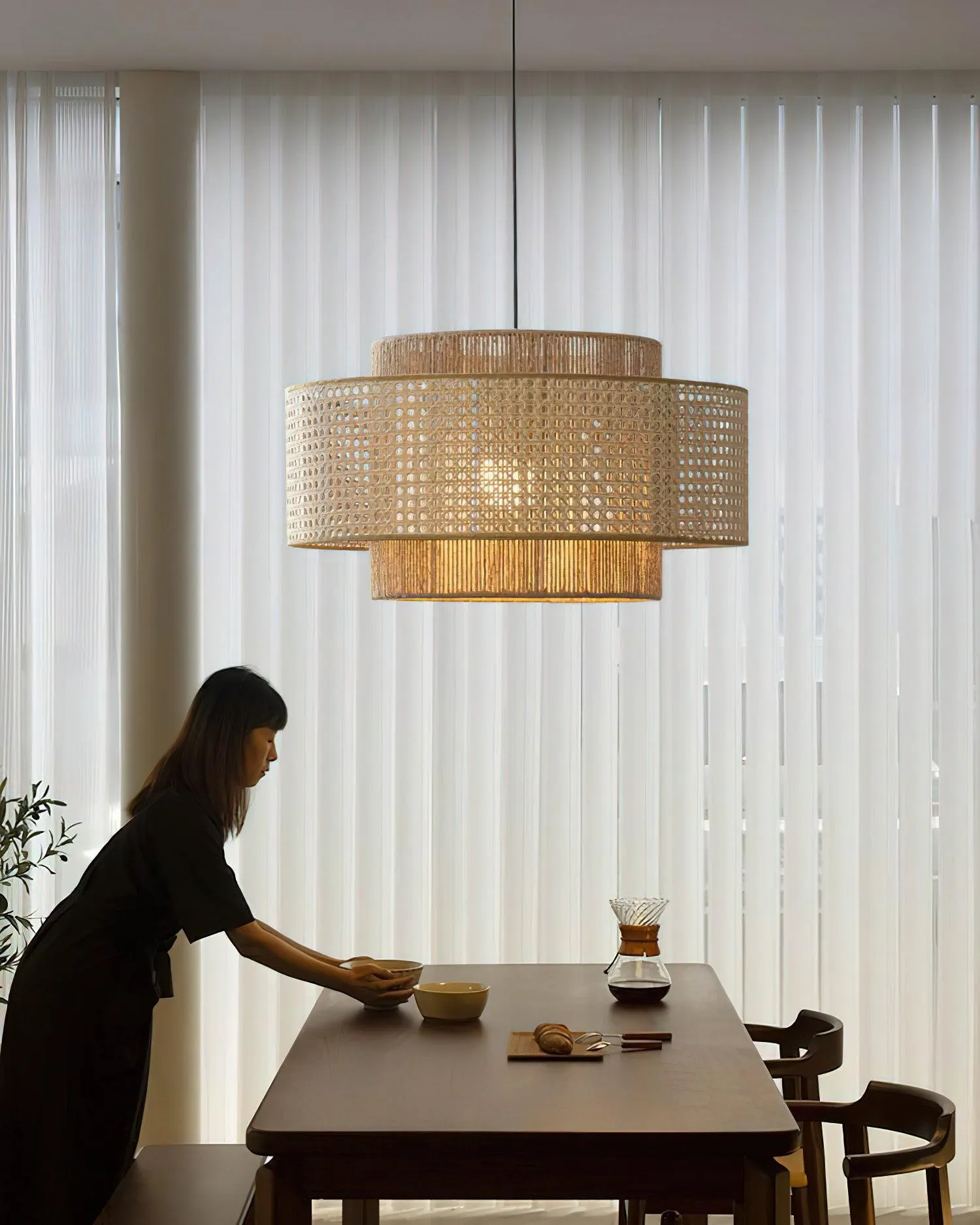 Triela Rattan Weaving Pendant Lamp