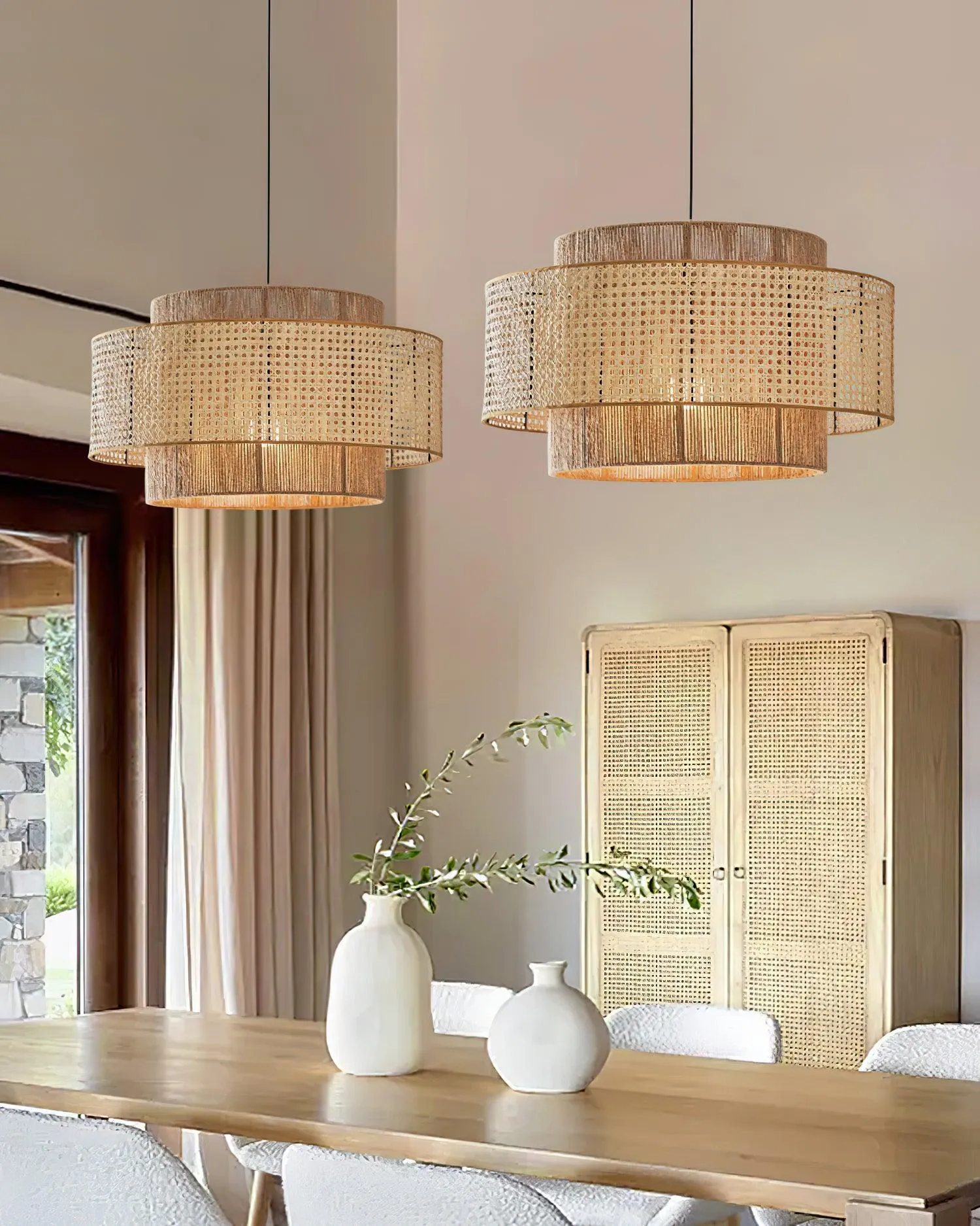 Triela Rattan Weaving Pendant Lamp