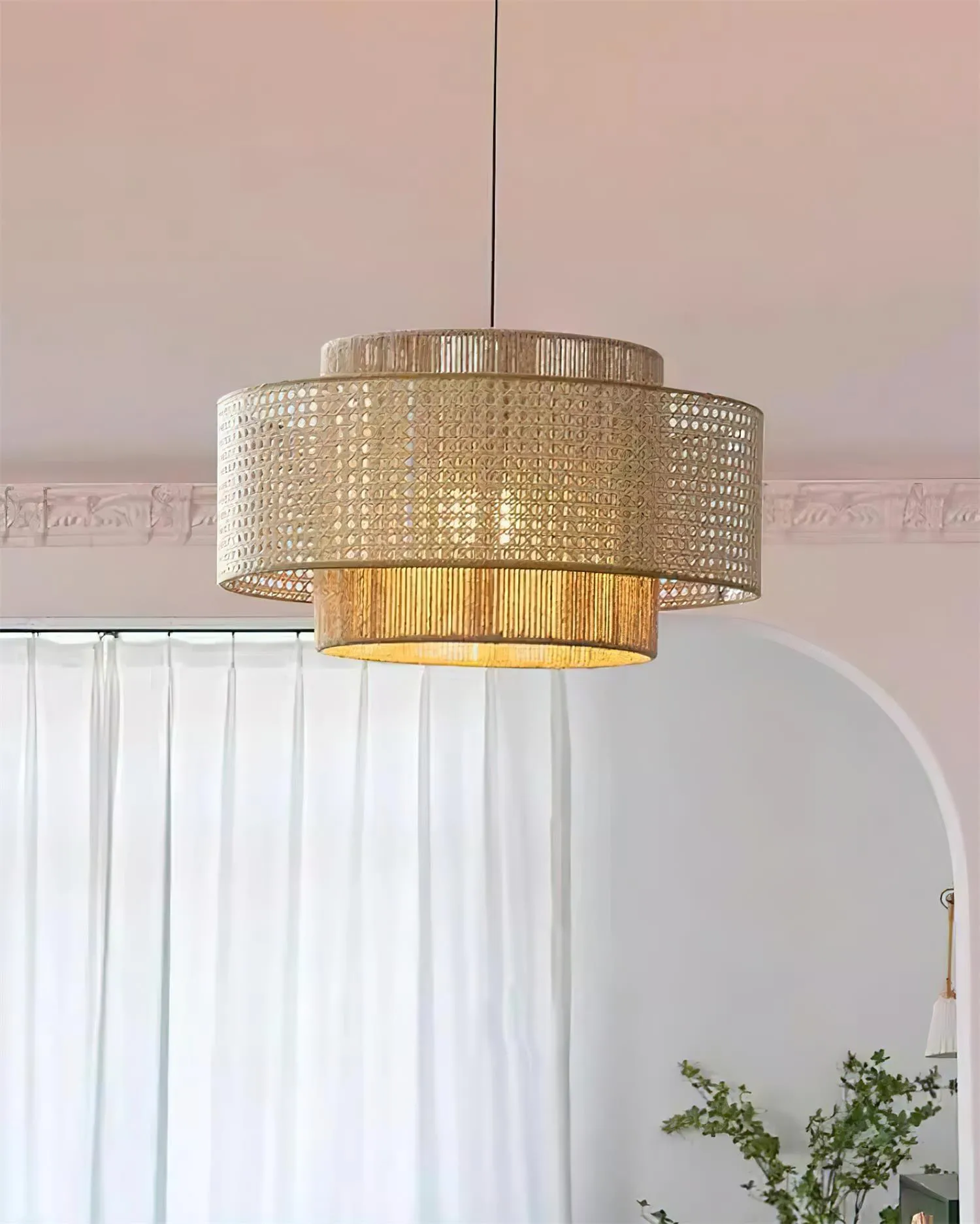 Triela Rattan Weaving Pendant Lamp