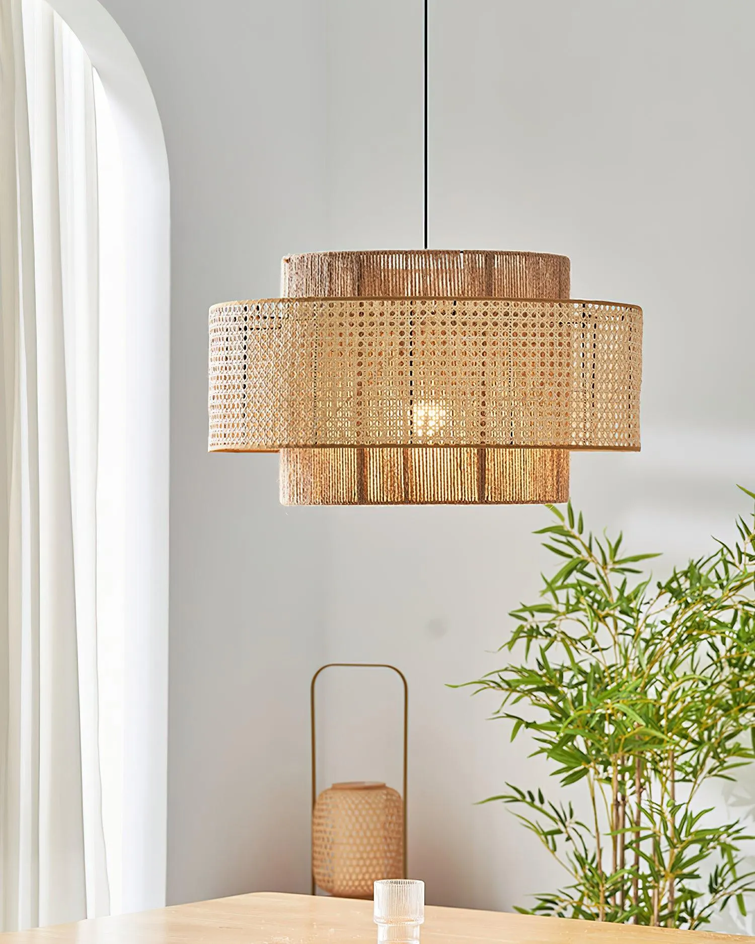Triela Rattan Weaving Pendant Lamp