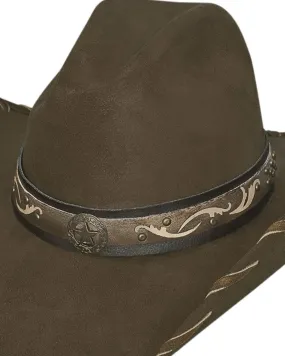 UNISEX WESTERN HAT STRAIGHT SHOOTER BROWN