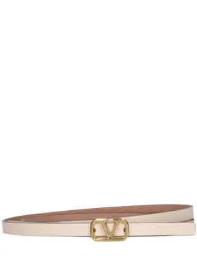 Valentino Garavani   10mm Vlogo reversible belt 