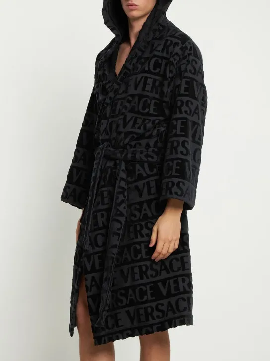 Versace   Crystal hooded bath robe 
