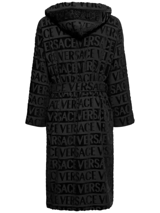 Versace   Crystal hooded bath robe 